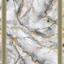 Marble Serisi Bambu Yıkanabilir Dokuma Kaymaz Taban Gold Gri Mermer Desenyumuşak Tüylü Salon Halısı Mutfak Halısı Çocuk Halısı Yolluk Koridor Halısı